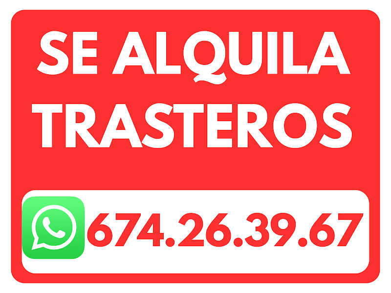 SE ALQUILAN TRASTEROS