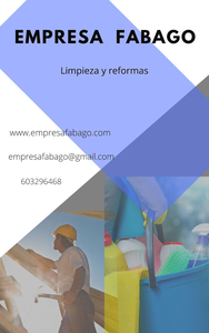 Empresa Fabago/Mudanzas, Mantenimiento, Limpieza